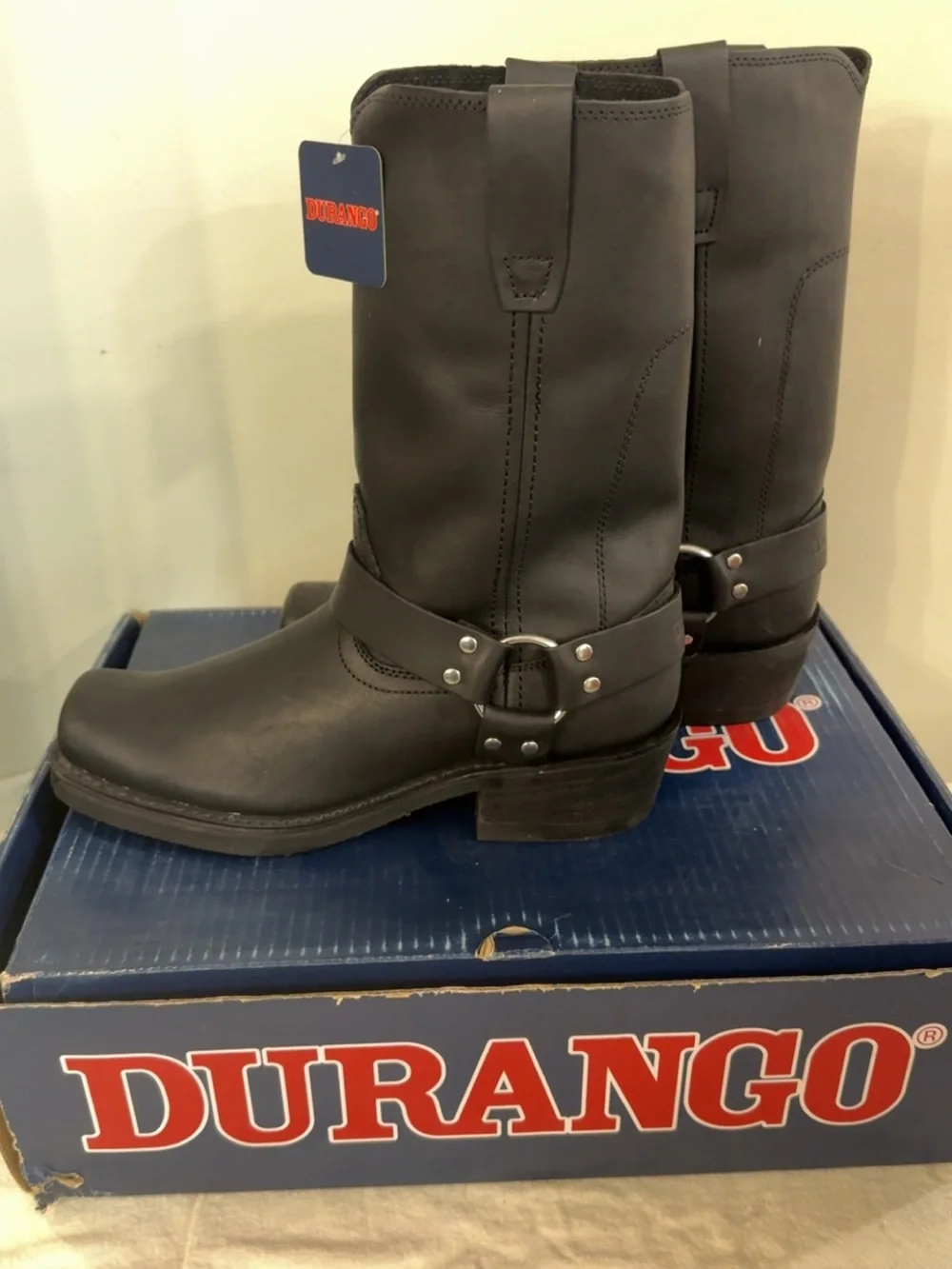 Durango Black Men’s Harness Western Boots